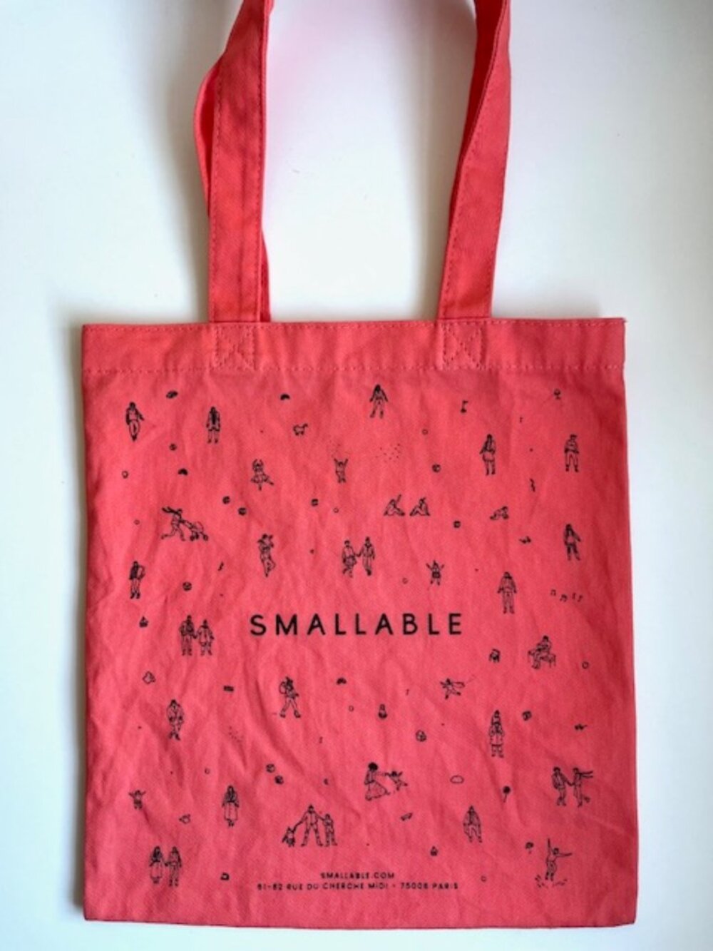 Smallable Paris Pink Canvas Tote